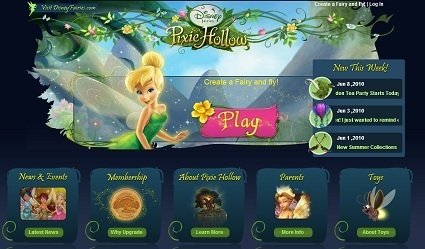 Pixie Hollow Online Game